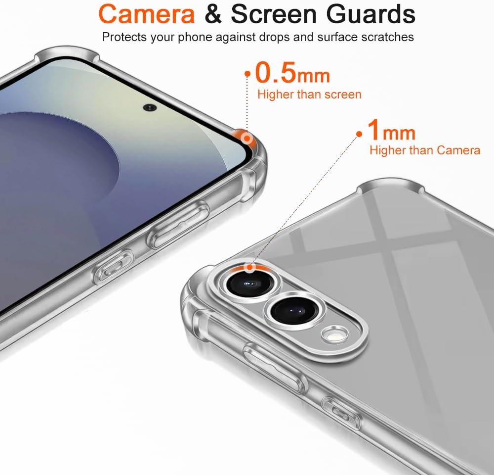 Galaxy S25 Edge Transparant Soft TPU Air Cushion Hoesje