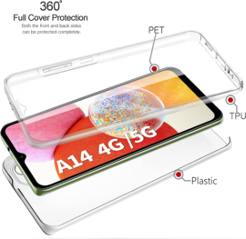 Galaxy A14 4G/5G 360° Ultra Clear Hybrid PC + TPU Hoesje