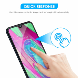 Galaxy A40 Full Cover Full Glue Tempered Glass Protector