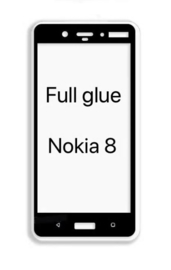 Nokia 8 Full Cover Full Glue Tempered Glass Protector