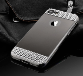 iPhone Xs Max Bling Spiegel Hoesje Met Strass-Steentjes