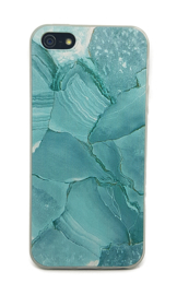 iPhone 5 / 5S / SE Soft TPU Hoesje Marmer Design Azuurblauw