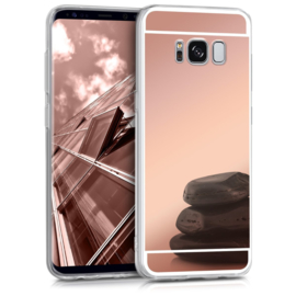 Galaxy S8 TPU Bling Spiegel Hoesje 4 Kleuren
