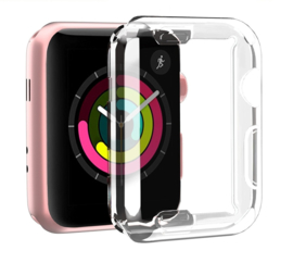 Apple Watch 1/2/3/4/5/6/SE Transparant Soft TPU Hoesje Full Cover