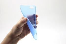 iPhone 6 / 6S Soft Plastic Matte Kleuren Hoesje Transparant/Wit