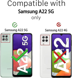 Galaxy A22 5G 360° Ultra Clear Hybrid PC + TPU Hoesje