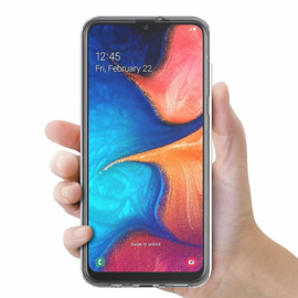 Galaxy A20E 360° Full Cover Transparant TPU Hoesje
