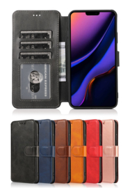 iPhone 12 / 12 Pro Luxe Wallet Case Portemonnee Hoesje