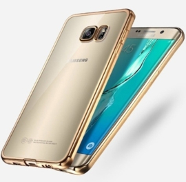 Galaxy S6 Soft TPU Hoesje Met Coating Goud / Zilver / Grijs