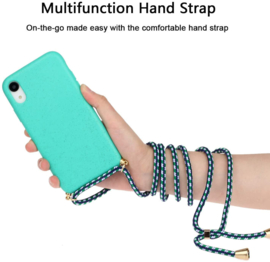 iPhone Xr Crossbody TPU Hoesje met Koord Mint