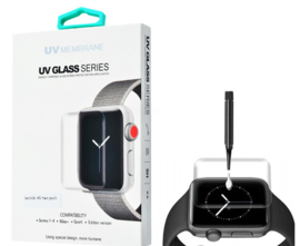 Apple Watch Series 10 46MM UV Liquid Glue 3D Tempered Glass Protector