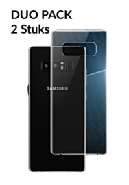 2 STUKS Galaxy Note 8 Transparant Folie Achterkant Protector