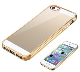 iPhone 5 / 5S / SE Soft TPU Hoesje Met Coating Goud / Zilver / Grijs