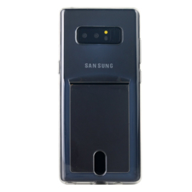 Galaxy Note 8 Transparant TPU Hoesje Met Pasjesvakje