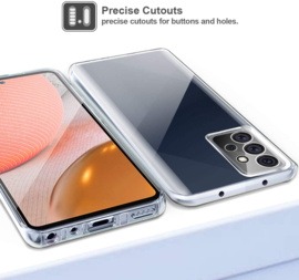 Galaxy A72 360° Ultra Clear Hybrid PC + TPU Hoesje