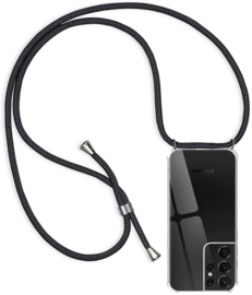 Galaxy S23 Ultra Crossbody Transparant TPU Hoesje met Koord