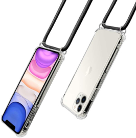 iPhone 13 Pro Transparant TPU Hoesje met Koord Crossbody