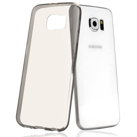 Galaxy S6 Soft TPU Hoesje Transparant / Grijs / Roze