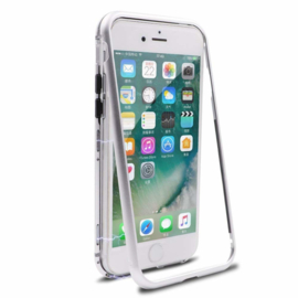 iPhone 6 Plus / 6S+ Magnetisch Voor + Achter Hoesje + Glass