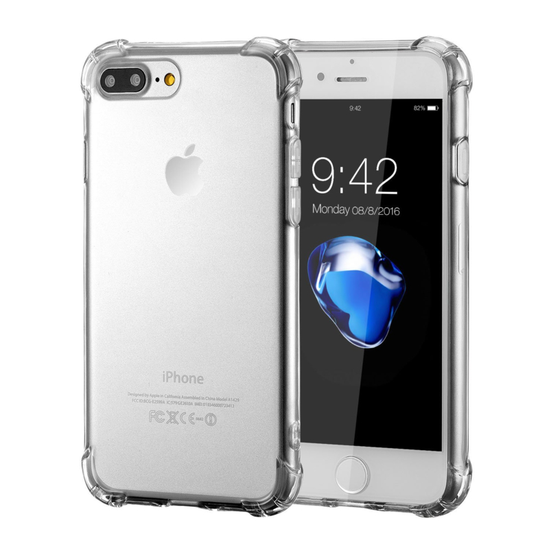 iPhone 7 Plus / 8 Plus Transparant TPU Air Cushion Hoesje | iPhone 7 / iPhone 8 Plus | Goedhoesje.nl