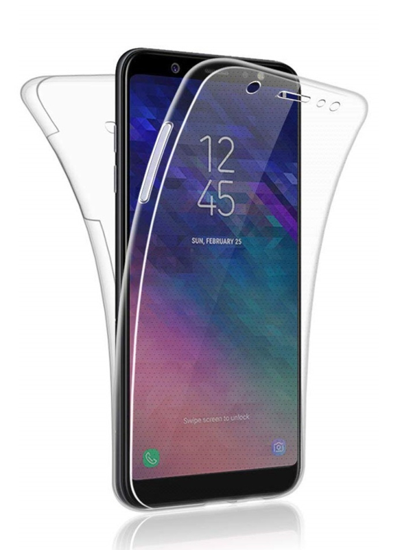 boycot Rentmeester Overleving Galaxy A6 (2018) 360° Full Cover Transparant TPU Hoesje | Galaxy A6 (2018)  | Goedhoesje.nl