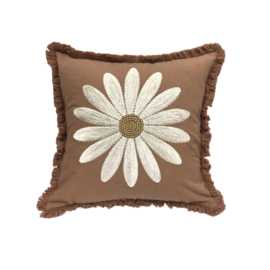 Fringe cushion Daisy