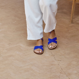 Oli Ankle Slide - Royal Blue Sandals