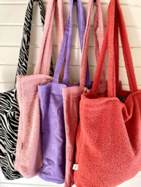 Teddy totebag-  Hot Coral