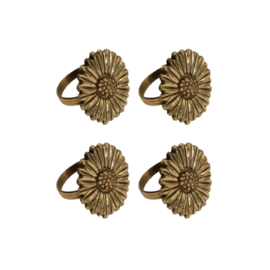 Daisies napkin rings  set (4)