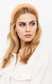 Teddy  headband - Coral