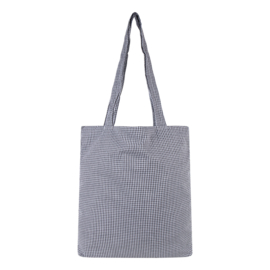 Liz Tote- Checkerd Black