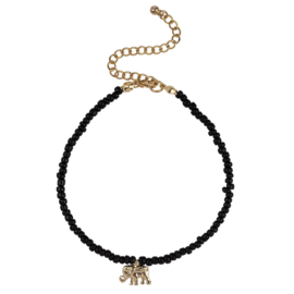 Anklet Elephant - Black