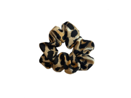 Scrunchie "BIG LEOPARD"  - Beige