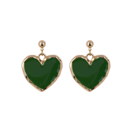 Lot earrings green