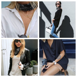 Bandana's Black/Turquoise/Red