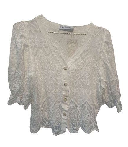 CASABEL Lola Cardigan Ecru