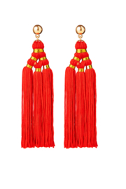 BULU Statement Earrings - Red