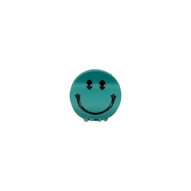 Hairclip - Smiley Green