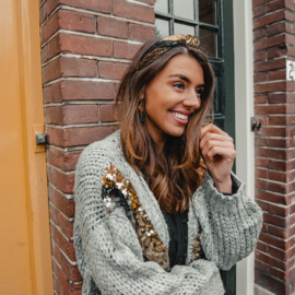 PARTY Everyday HEADBAND- Black & Gold