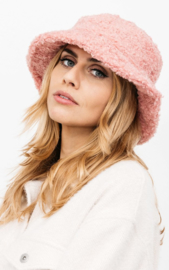 Teddy bucket hat - pink