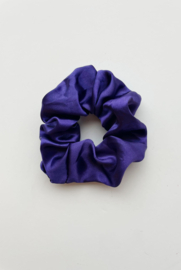 Scrunchie "MAT SATIN" - Dark Purple