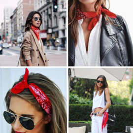 Bandana's Black/Turquoise/Red