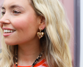 Jessie Heart Earrings  Gold