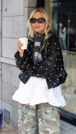Macy hoodie scarf  Grey