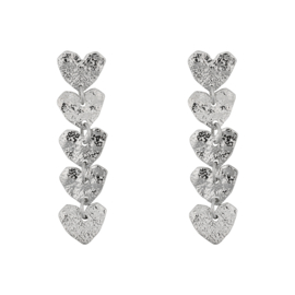 Tess in Silver hearts