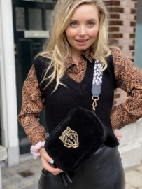 Buluci Handbag - "TIGER" - Velvet Black