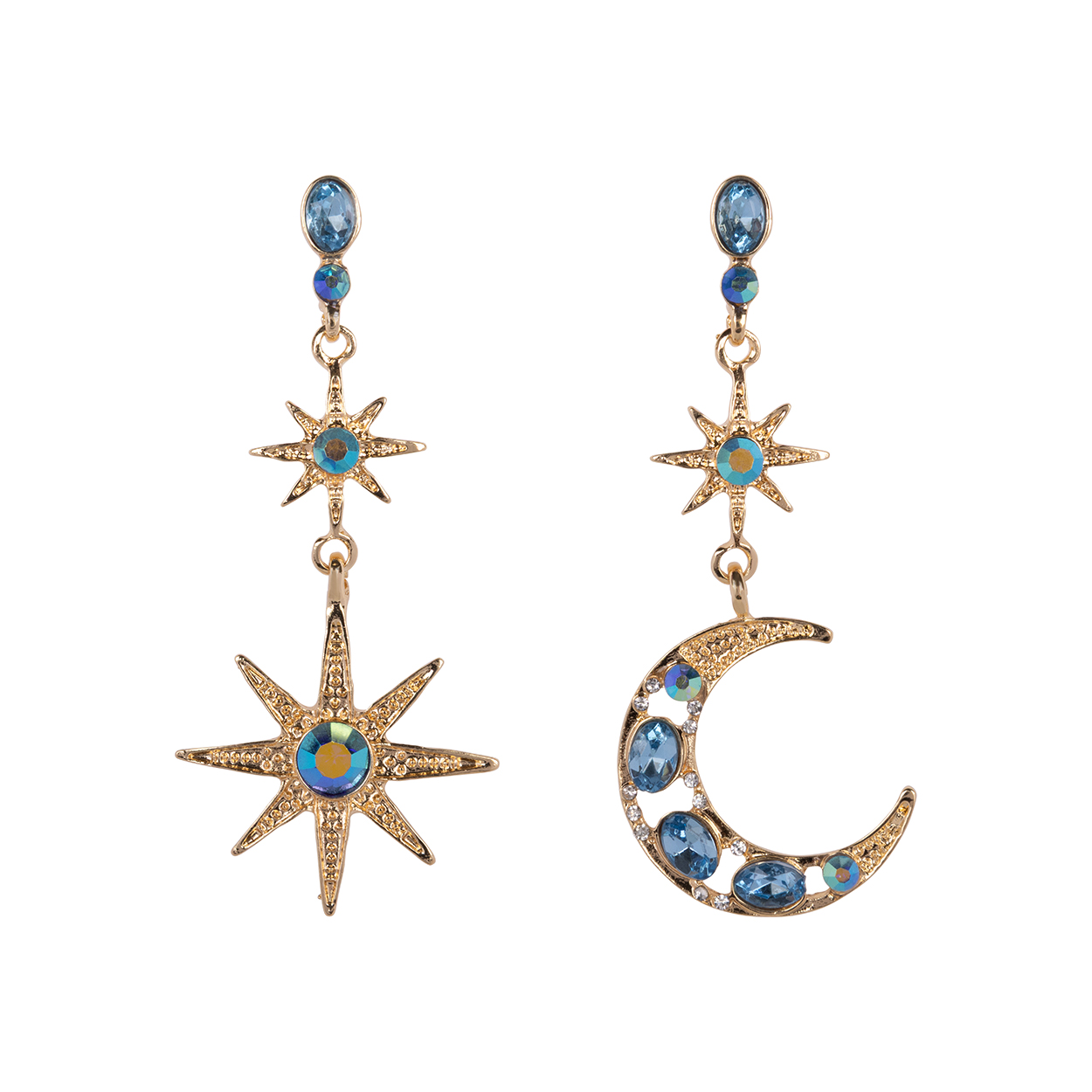 Isla Blue Earrings - Gold
