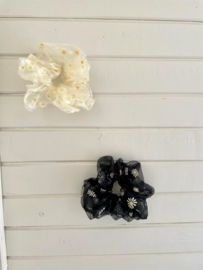 Scrunchie XL - DAISY - White