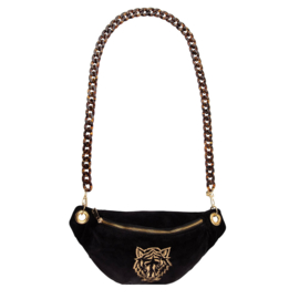 Crossbody bumbag -"TIGER"- Velvet Black