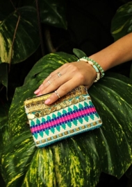 "Partai Coin"  wallet-turquoise/blue